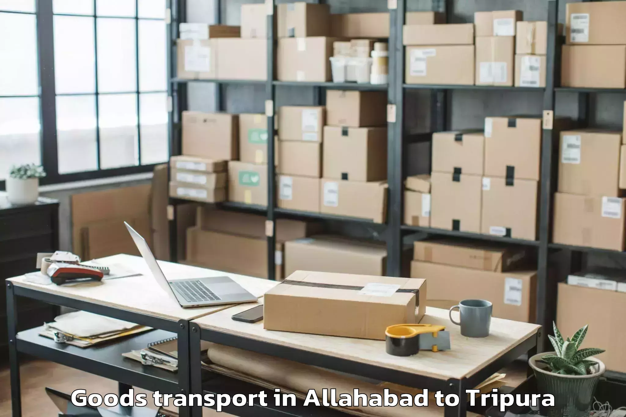 Quality Allahabad to Kailashahar Airport Ixh Goods Transport